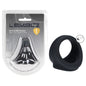 LEVELZ Silicone Cock & Ball Harness - Black - Black Cock & Ball Ring-LVL01-0038BLK