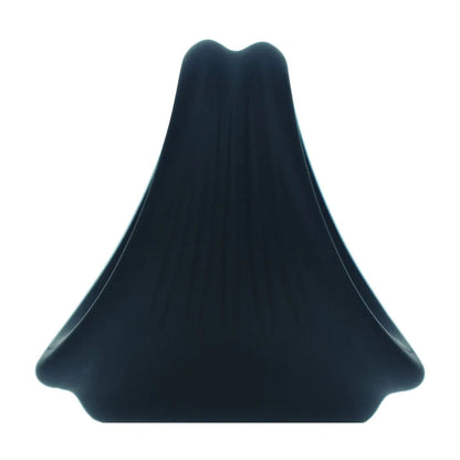 LEVELZ Silicone Cock & Ball Harness - Black - Black Cock & Ball Ring-LVL01-0038BLK