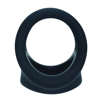 LEVELZ Silicone Cock & Ball Harness - Black - Black Cock & Ball Ring-LVL01-0038BLK