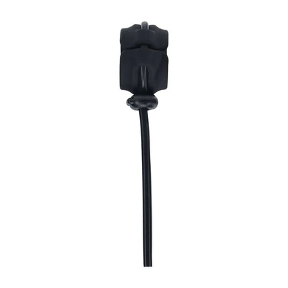 LEVELZ Wide Detachable Lasso Cock Ring - Black - Black Adjustable Cock Ring-LVL01-0054BLK