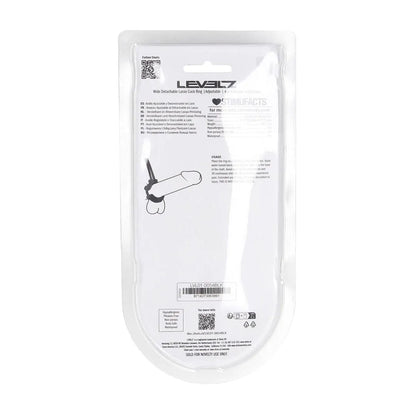 LEVELZ Wide Detachable Lasso Cock Ring - Black - Black Adjustable Cock Ring-LVL01-0054BLK