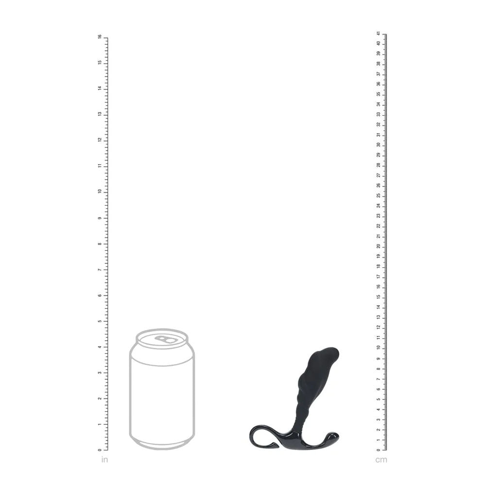 LEVELZ Rippled with Hard Loop Prostate Massager - Small - Black Small Prostate Massager-LVL02-0024BLK