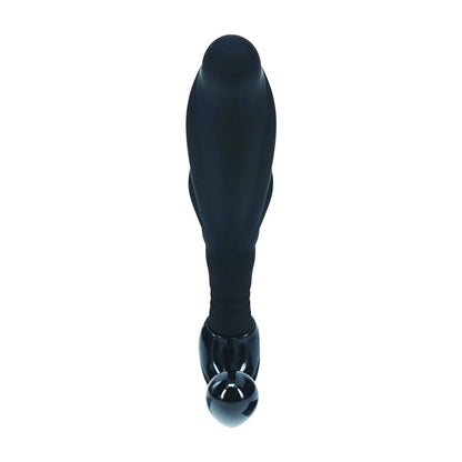 LEVELZ Rippled with Hard Loop Prostate Massager - Medium - Black Medium Prostate Massager-LVL02-0025BLK
