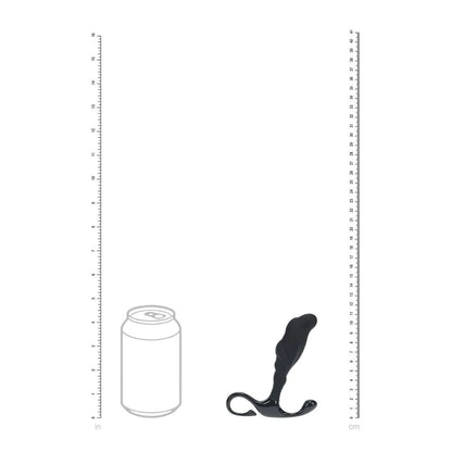 LEVELZ Rippled with Hard Loop Prostate Massager - Medium - Black Medium Prostate Massager-LVL02-0025BLK