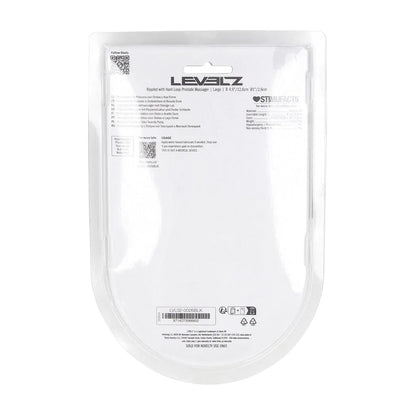 LEVELZ Rippled with Hard Loop Prostate Massager - Large - Black Large Prostate Massager-LVL02-0026BLK