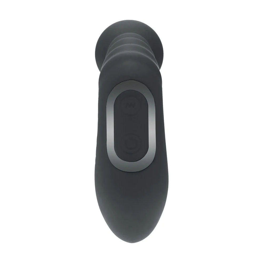 LEVELZ Rechargeable Beaded Prostate Massager - Black USB Rechargeable Heating + Vibrating Prostate Massager-LVL03-0023BLK