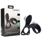 LEVELZ Vibrating Cock & Ball Ring with Shaft Loop - Black USB Rechargeable Vibrating Cock & Ball Rings-LVL03-0031BLK