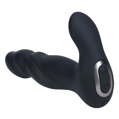 LEVELZ Vibrating & Thrusting Silicone Prostate Massager - Black 14.7 cm USB Rechargeable Thrusting Prostate Massager - LVL03-0036BLK