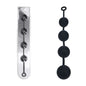 LEVELZ Round Anal Balls - XXL - 60mm - Black 52.5 cm XXL Anal Beads-LVL09-0001BLK