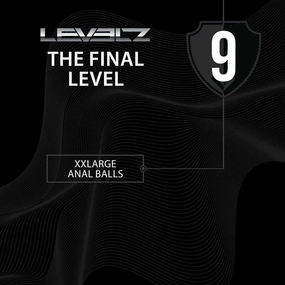 LEVELZ Round Anal Balls - XXL - 60mm - Black 52.5 cm XXL Anal Beads-LVL09-0001BLK