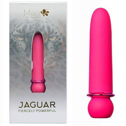 Maia JAGUAR - Pink - Pink 10.1 cm USB Rechargeable Bullet-MA24-01-PINK