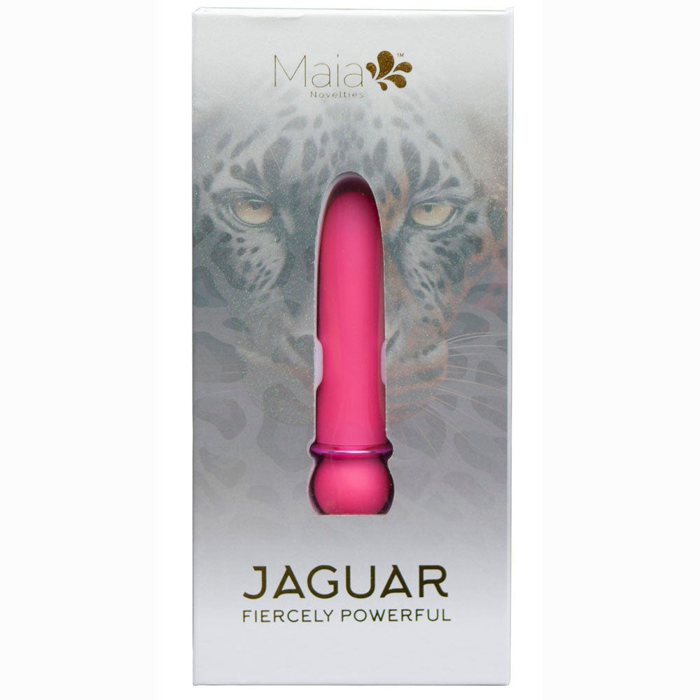 Maia JAGUAR - Pink - Pink 10.1 cm USB Rechargeable Bullet-MA24-01-PINK