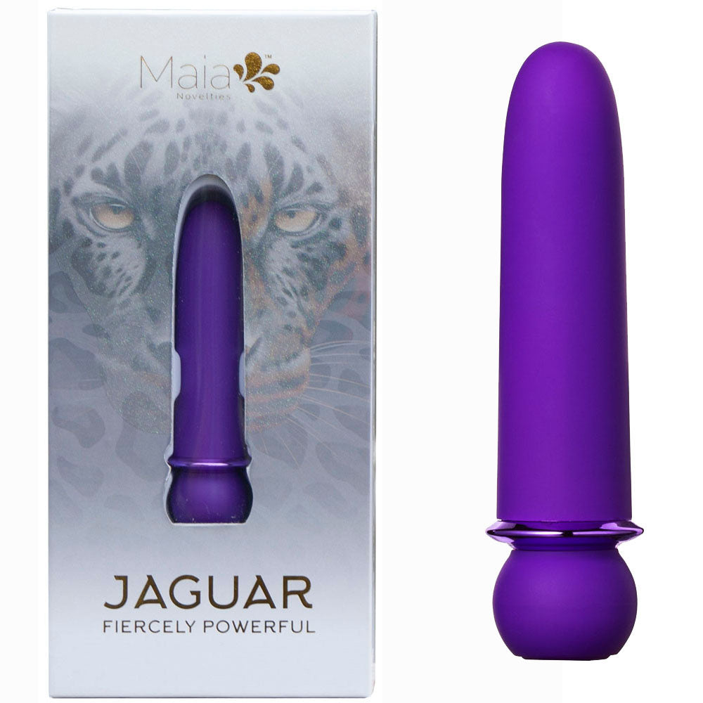 Maia JAGUAR - Purple - Purple 10.1 cm USB Rechargeable Bullet-MA24-01-PURPLE