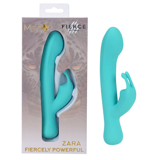 Maia ZARA - Teal - Teal 17.1 cm USB Rechargeable Rabbit Vibrator-MA24-18-TEAL
