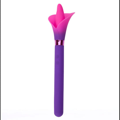 Maia VALA - Purple - Purple/Pink 22.2 cm USB Rechargeable Flower Vibrator-MA25-07-PURPLE