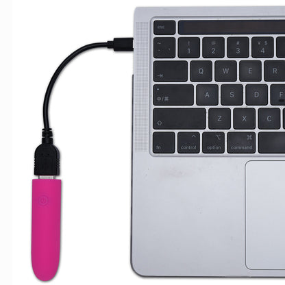 Maia VIBEDRIVE - Pink - Pink 10 cm USB Rechargeable Bullet with 16 GB Storage - MA25-12