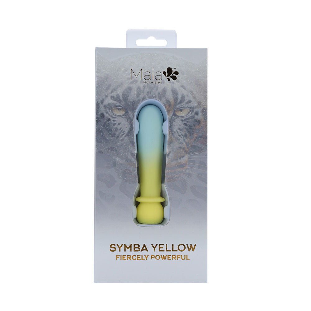 Maia SYMBA - Yellow - Yellow 10.8 cm USB Rechargeable Powerful Bullet - MA25-13-YELLOW