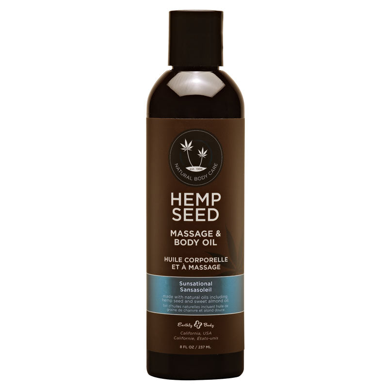 Hemp Seed Massage & Body Oil - Sunsational (Italian Bergamot