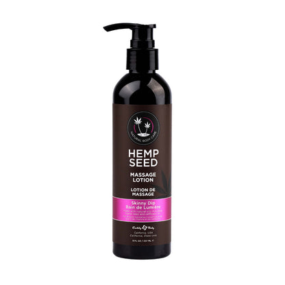 Hemp Seed Massage Lotion - Skinny Dip (Vanilla & Fairy Floss) Scented - 237 ml Bottle-ML021