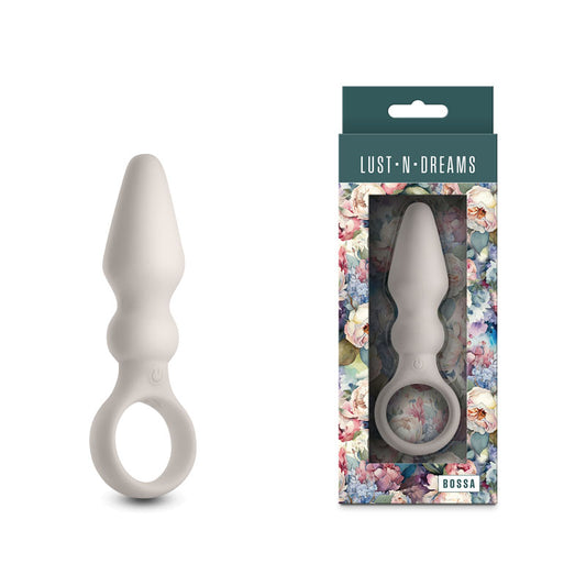 Lust-n-Dreams - Bossa - Fog - White 12.5 cm USB Rechargeable Vibrating Butt Plug-NSN-0245-69