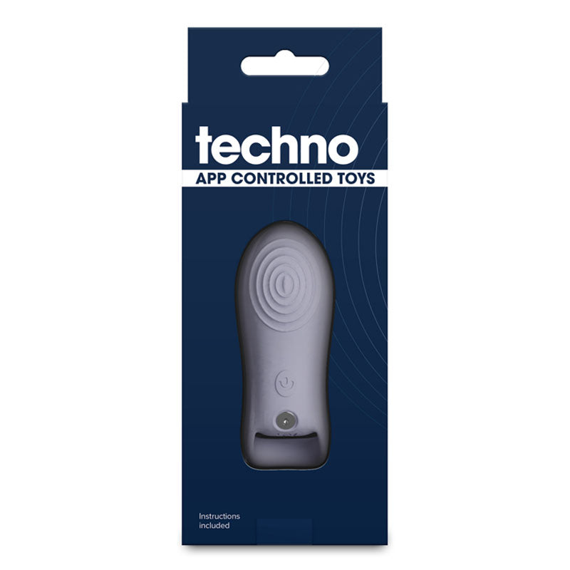 Techno - Molly - Grey USB Rechargeable Finger Stimulator with App Control-NSN-0287-79