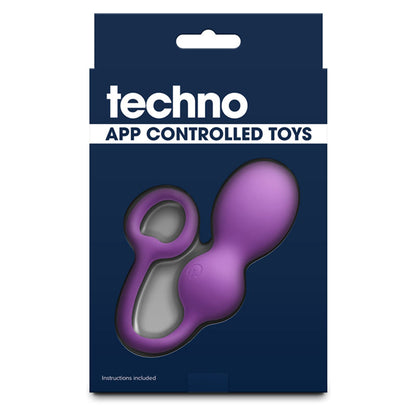 Techno - Bop - Purple USB Rechargeable Vibrating Kegel Exerciser with App Contol-NSN-0287-85