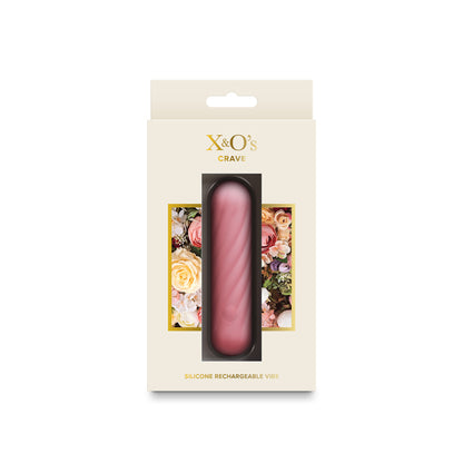 X & Os Crave - Light Pink - Light Pink 10.5 cm USB Rechargeable Bullet - NSN-0321-34