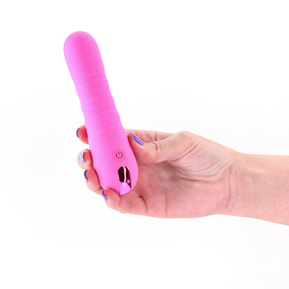 Pretty in Pink Crush - Pink - Pink 14.3 cm USB Rechargeable Vibrator - NSN-0365-34