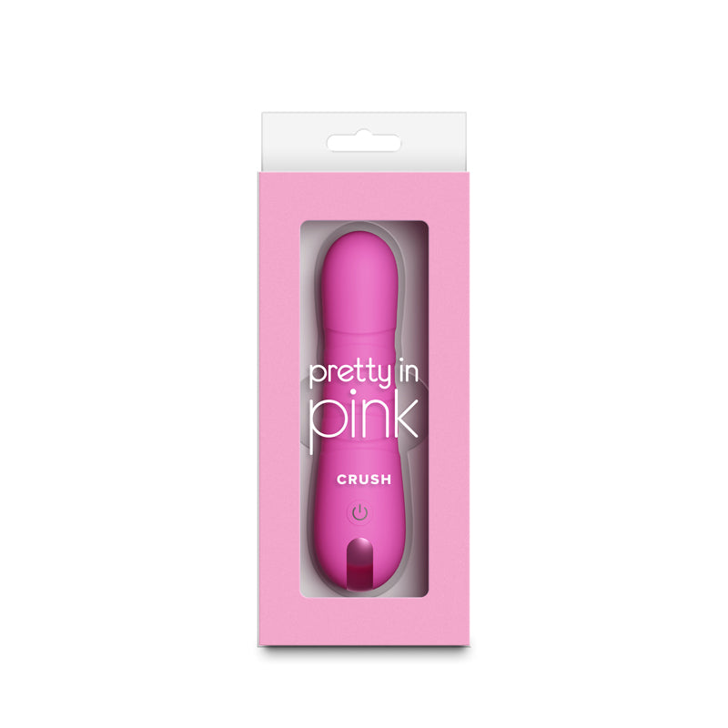 Pretty in Pink Crush - Pink - Pink 14.3 cm USB Rechargeable Vibrator - NSN-0365-34