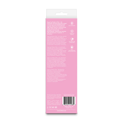 Pretty in Pink Sugar - Pink - Pink 21 cm USB Rechargeable Flexible Vibrator - NSN-0365-44