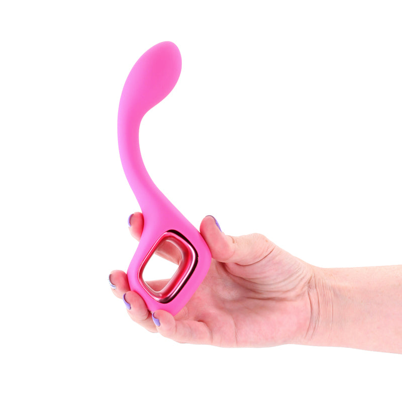 Pretty in Pink Lace - Pink - Pink 18.7 cm USB Rechargeable Vibrator - NSN-0365-74