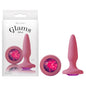 Glams Mini - Pink 8.4 cm (3.3) Butt Plug with Sparkling Gem-NSN-0510-74