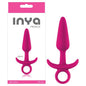 INYA Prince - Pink 11.5 cm (4.5) Small Butt Plug with Ring Pull - NSN-0551-34