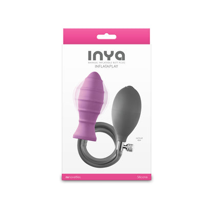 INYA InflataPlay - Pink - Pink 10.5 cm Inflatable Butt Plug-NSN-0561-24