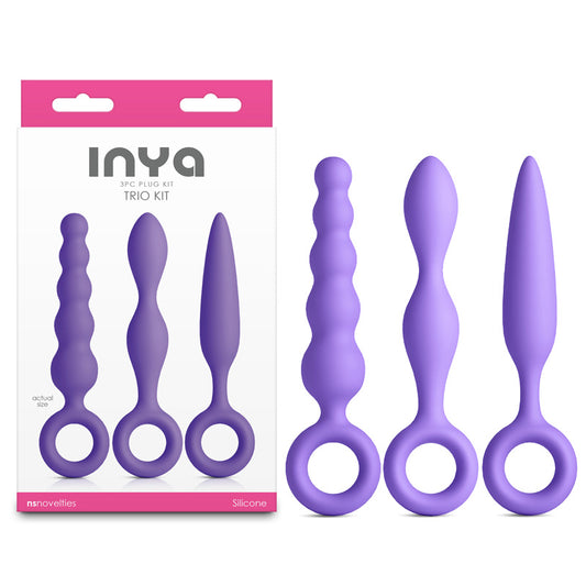 INYA Trio Kit - Purple - Purple Anal Plugs - Set of 3 - NSN-0563-05