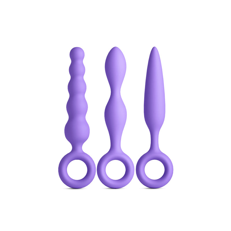 INYA Trio Kit - Purple - Purple Anal Plugs - Set of 3 - NSN-0563-05