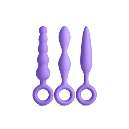 INYA Trio Kit - Purple - Purple Anal Plugs - Set of 3 - NSN-0563-05