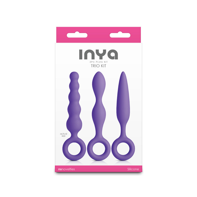 INYA Trio Kit - Purple - Purple Anal Plugs - Set of 3 - NSN-0563-05