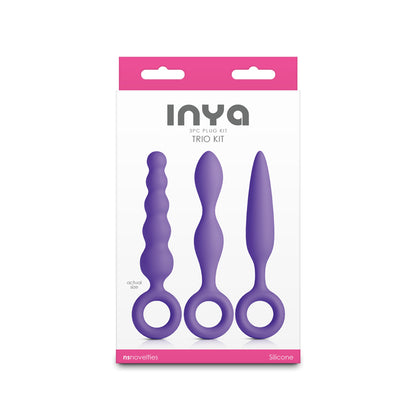 INYA Trio Kit - Purple - Purple Anal Plugs - Set of 3 - NSN-0563-05