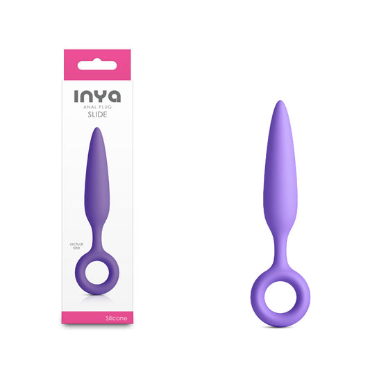 INYA Slide - Purple - Purple 12.7 cm Anal Plug - NSN-0563-25