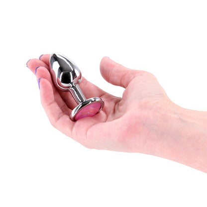 Rear Assets Silver - Small - Pink Gem - - NSN-0970-04