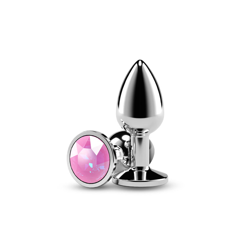 Rear Assets Silver - Small - Pink Gem - - NSN-0970-04