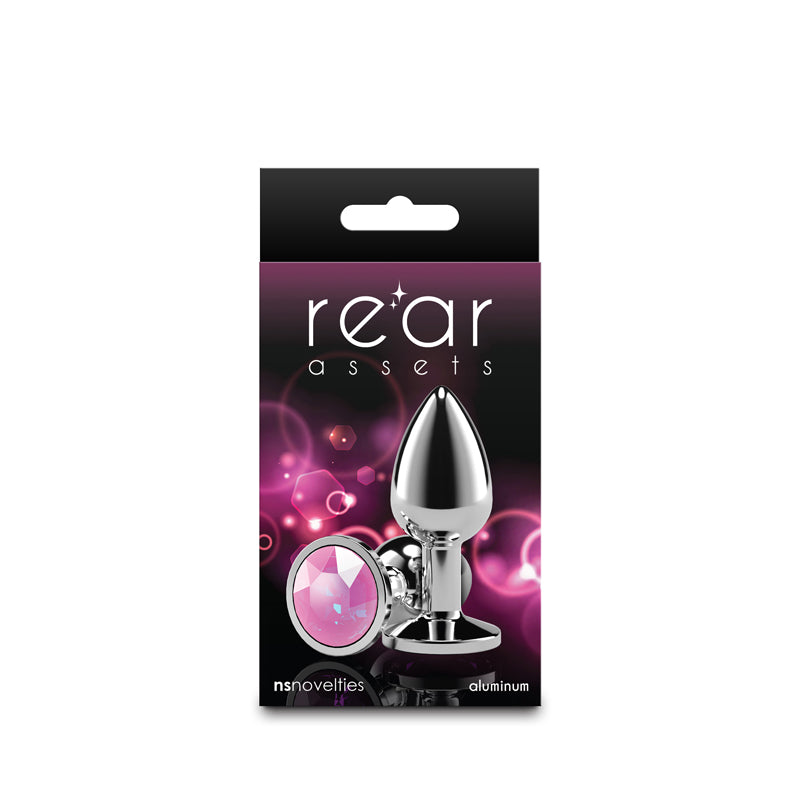 Rear Assets Silver - Small - Pink Gem - - NSN-0970-04