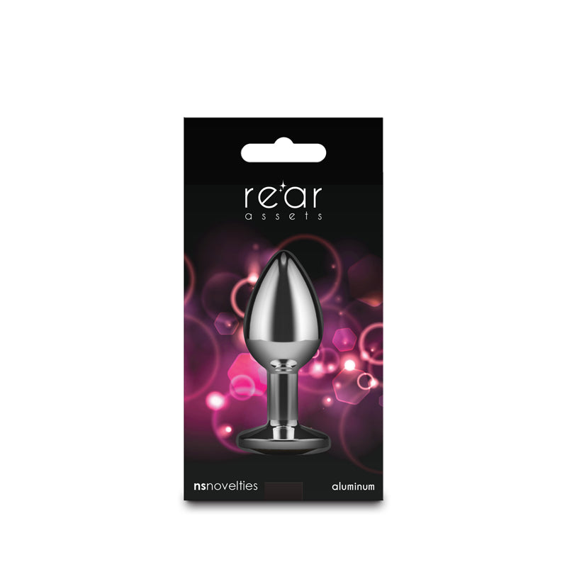 Rear Assets Silver - Small - Pink Gem - - NSN-0970-04