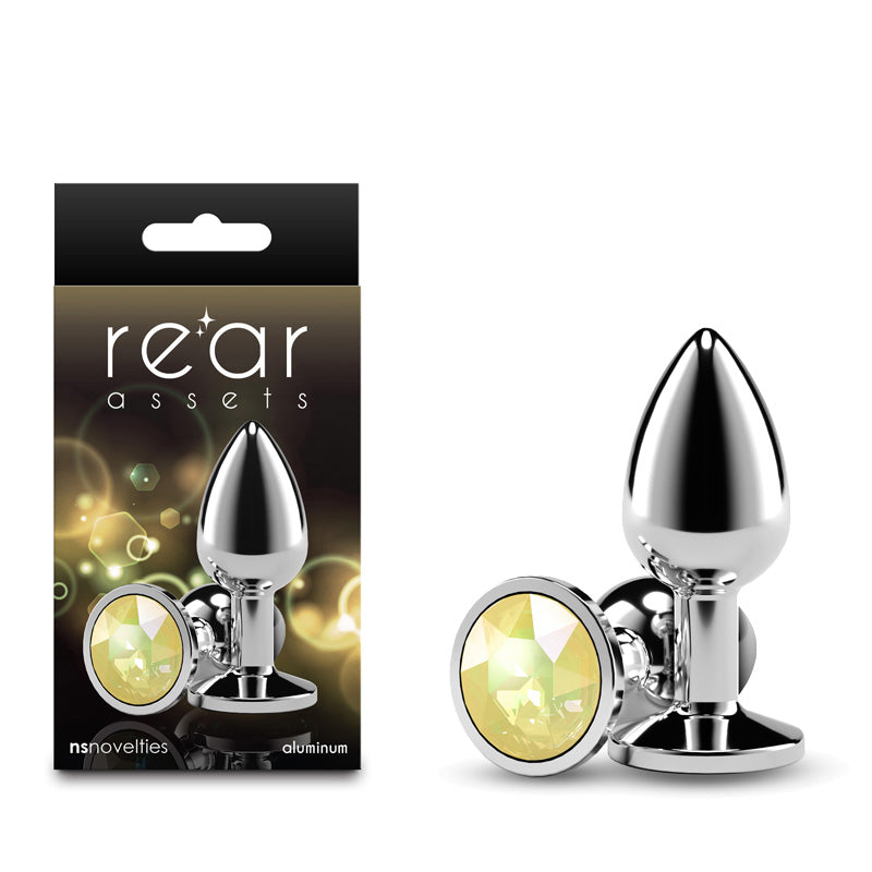 Rear Assets Silver - Small - Yellow Gem - - NSN-0970-09