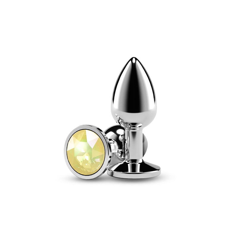 Rear Assets Silver - Small - Yellow Gem - - NSN-0970-09
