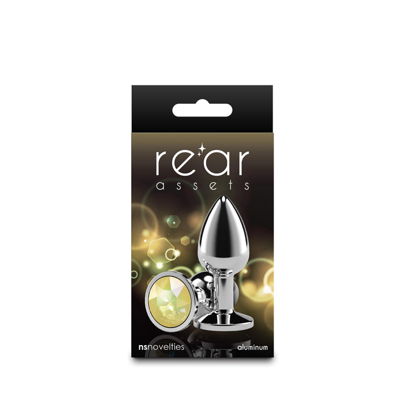 Rear Assets Silver - Small - Yellow Gem - - NSN-0970-09