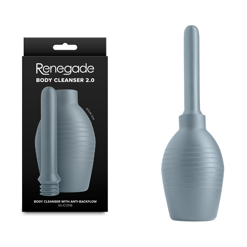 Renegade Body Cleanser 2.0 - Grey - Grey Unisex Douche - NSN-1130-39