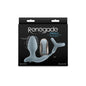 Renegade Pinnacle - Grey - Grey USB Rechargeable Vibrating Butt Plug with Cock Ring-NSN-1132-69