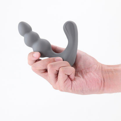 Renegade Thumper - Grey - Grey 13.1 cm USB Rechargeable Prostate Massager - NSN-1132-89